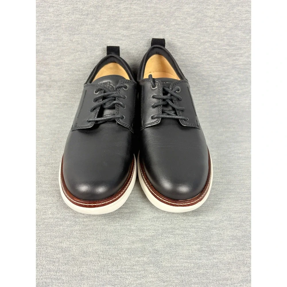 Samuel Hubbard Rafael Shoes Mens 9.5 M Black Leather Lace Up Derby Hybrid Casual